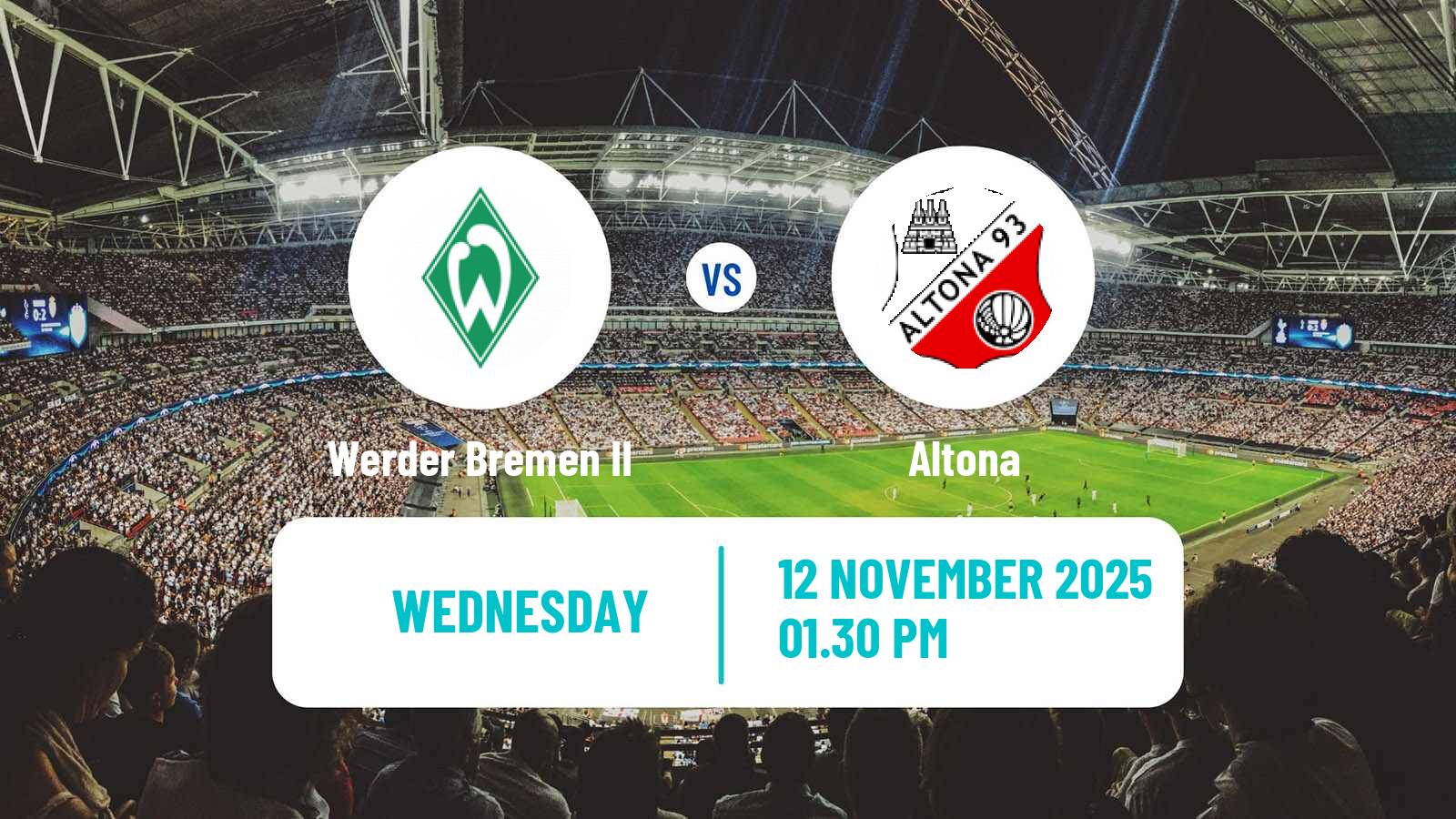 Football German Regionalliga North Werder Bremen II - Altona