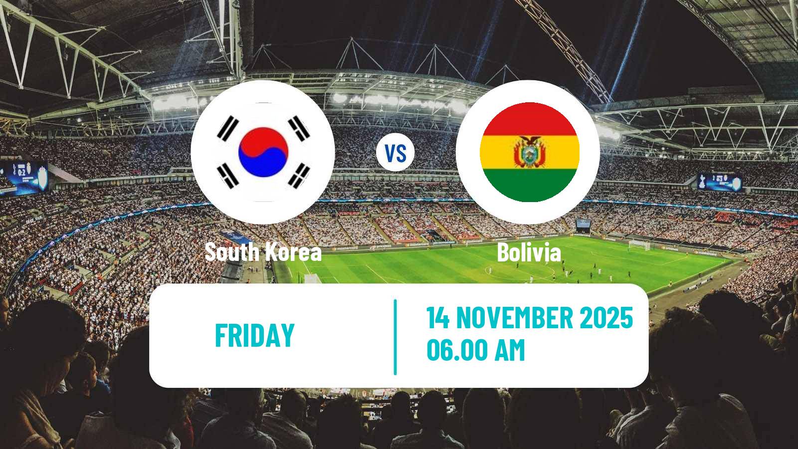 Football Friendly South Korea - Bolivia