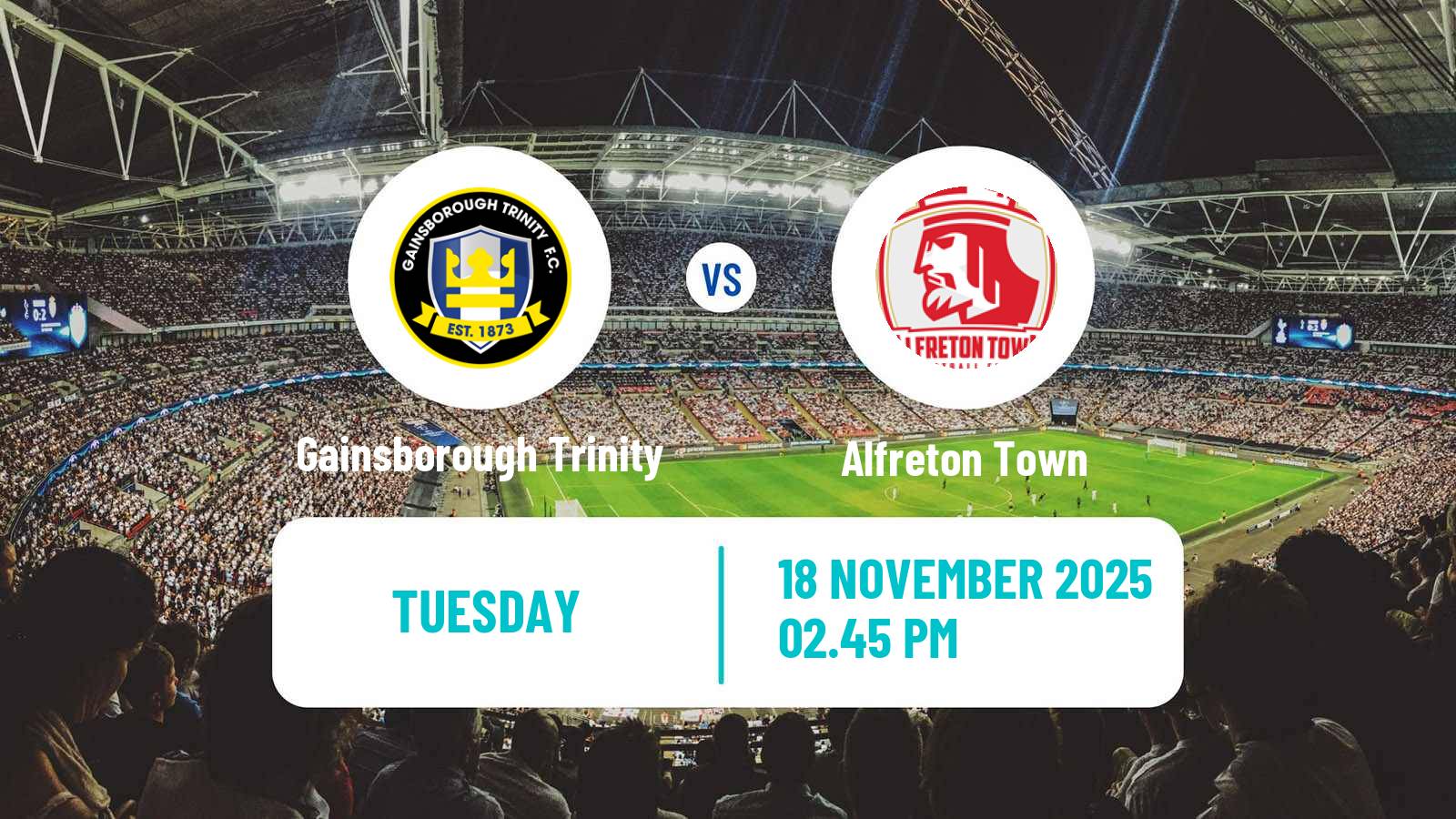 Football English FA Trophy Gainsborough Trinity - Alfreton Town