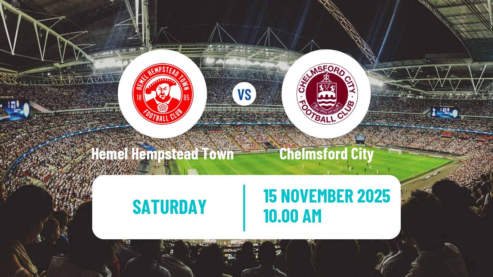 Football English FA Trophy Hemel Hempstead Town - Chelmsford City