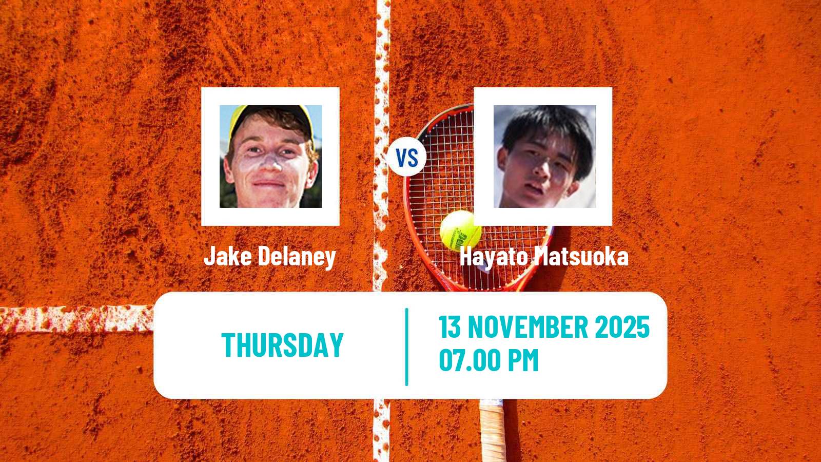 Tennis Brisbane 3 Challenger Men Jake Delaney - Hayato Matsuoka