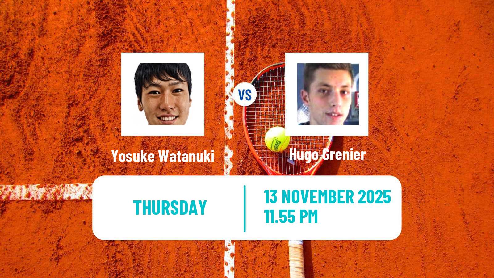 Tennis Kobe Challenger Men Yosuke Watanuki - Hugo Grenier