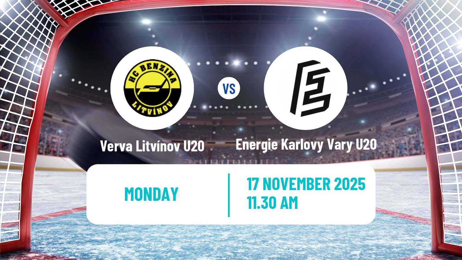 Hockey Czech ELJ Verva Litvínov U20 - Energie Karlovy Vary U20