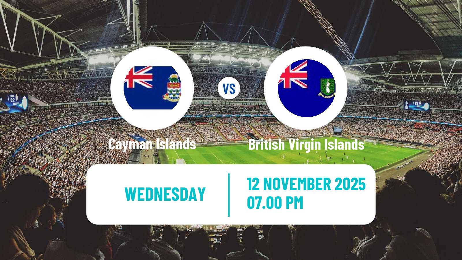 Soccer CONCACAF Series Cayman Islands - British Virgin Islands