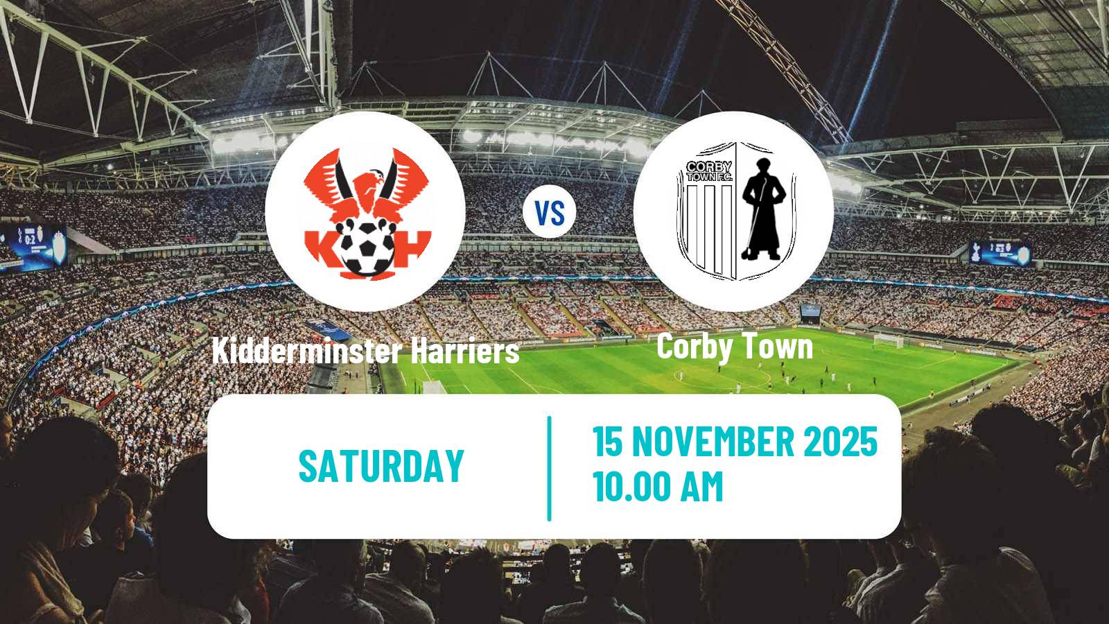 Football English FA Trophy Kidderminster Harriers - Corby Town