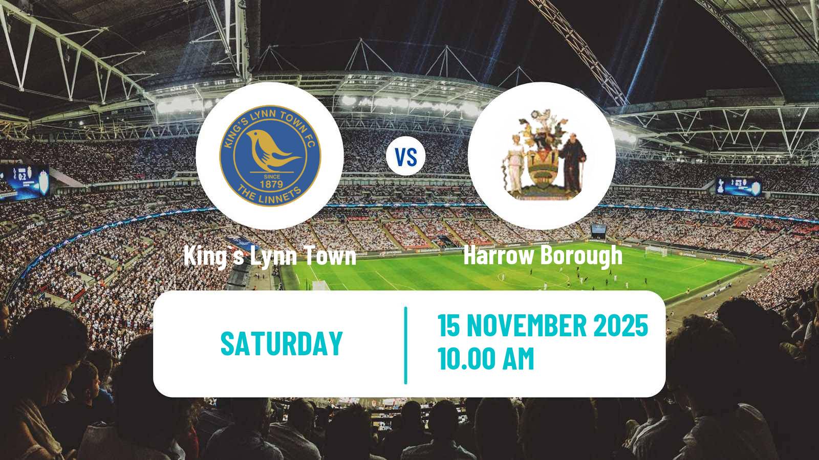 Football English FA Trophy King`s Lynn Town - Harrow Borough