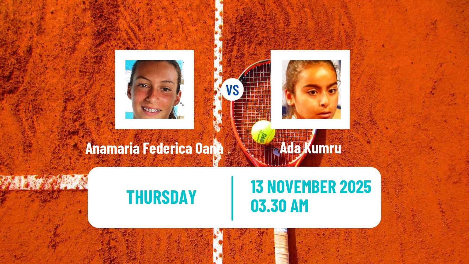 Tennis ITF W15 Antalya 14 Women Anamaria Federica Oana - Ada Kumru