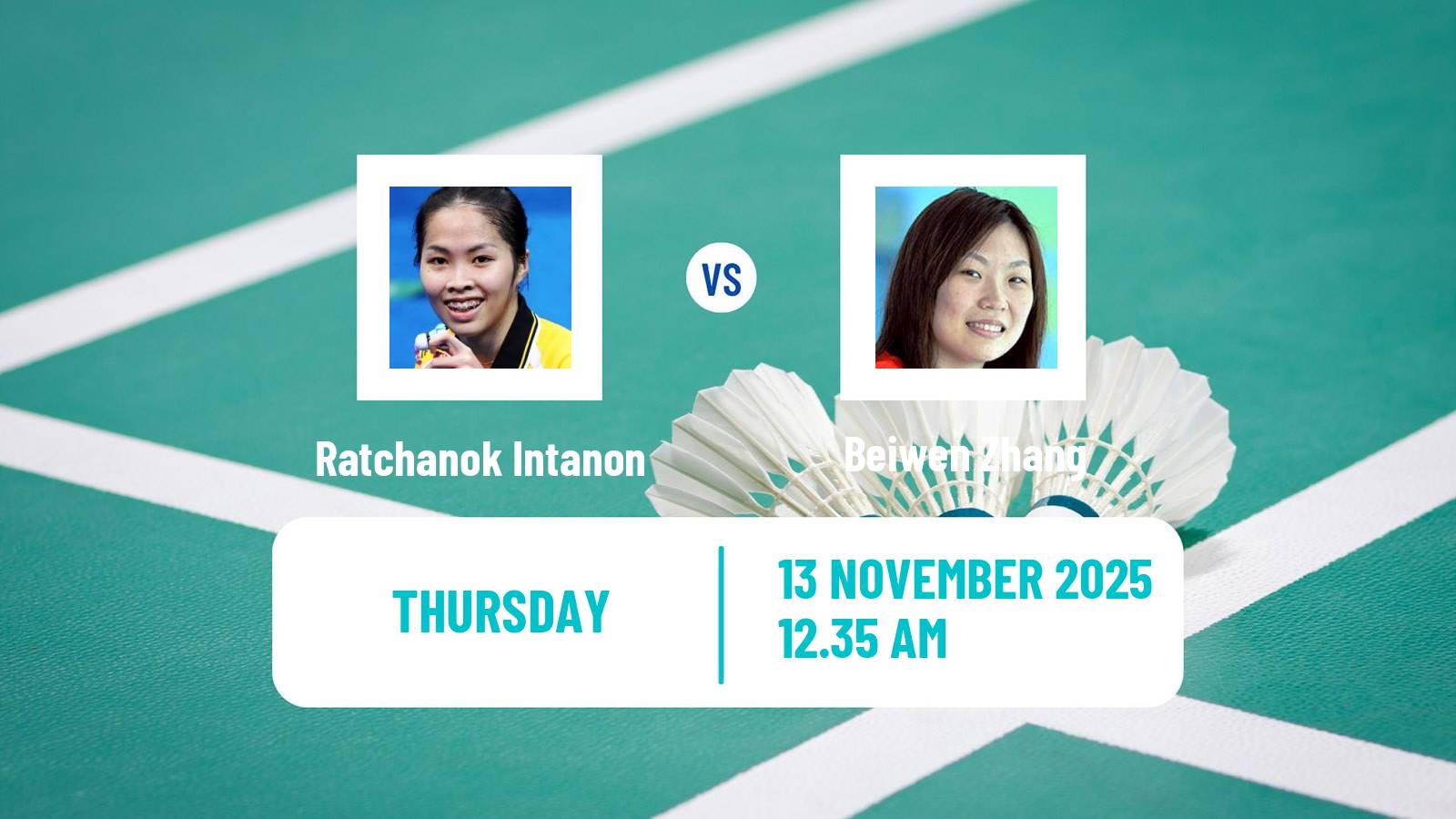 Badminton BWF World Tour Women Kumamoto Masters Ratchanok Intanon - Beiwen Zhang