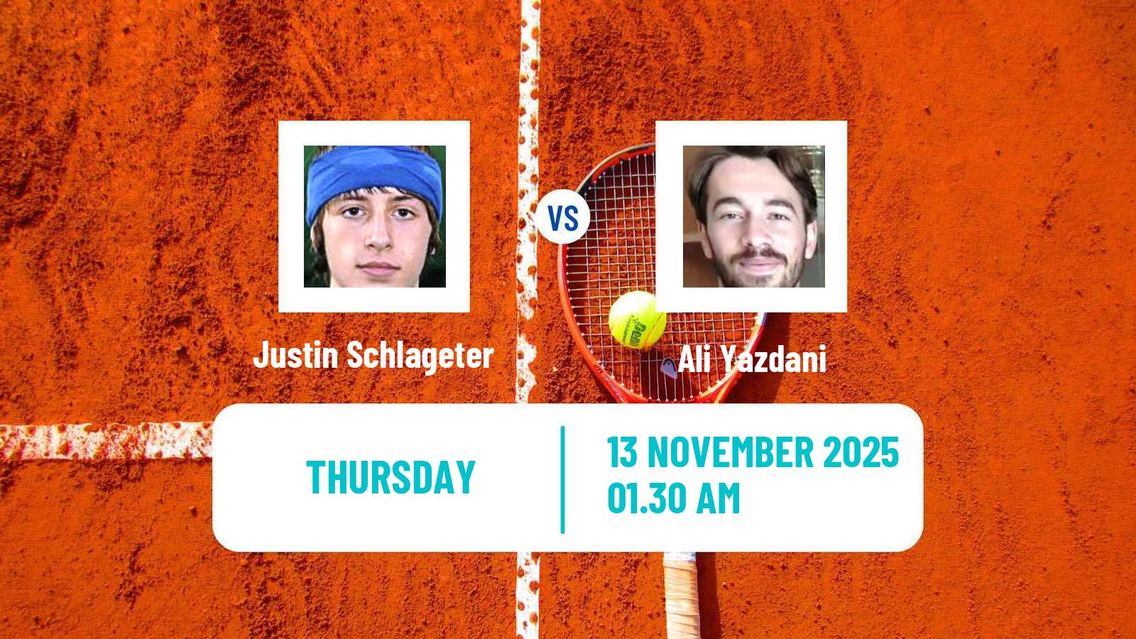 Tennis ITF M15 Antalya 14 Men Justin Schlageter - Ali Yazdani
