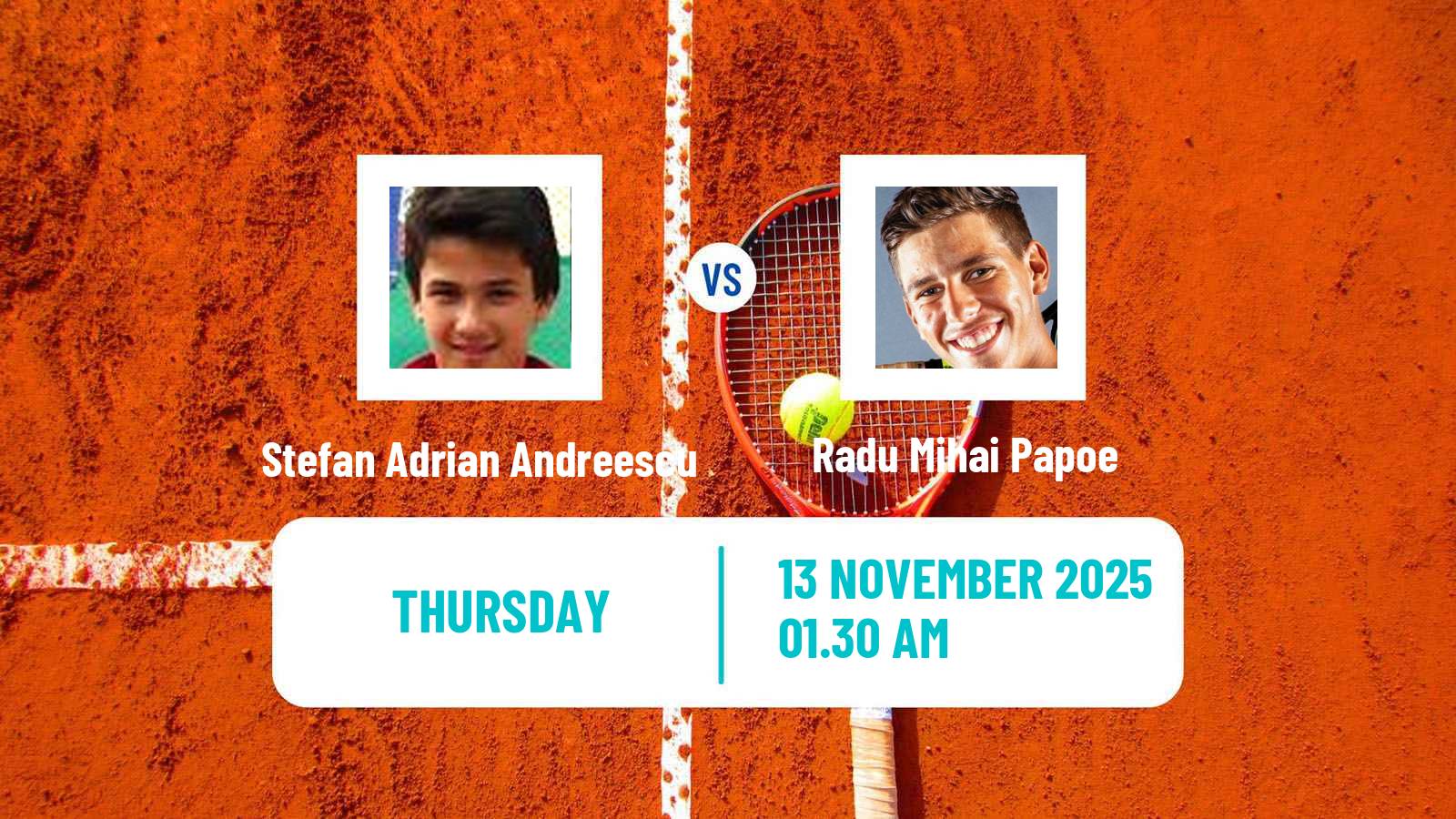 Tennis ITF M15 Antalya 14 Men Stefan Adrian Andreescu - Radu Mihai Papoe