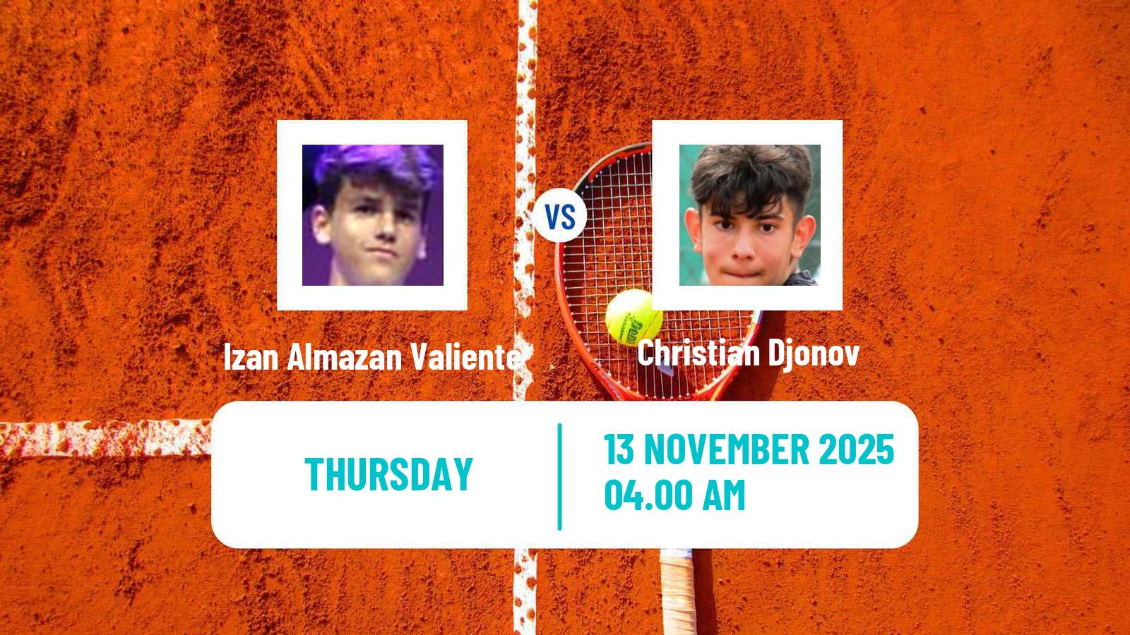 Tennis ITF M15 Sharm Elsheikh 17 Men Izan Almazan Valiente - Christian Djonov