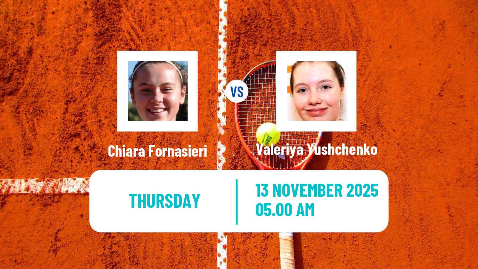 Tennis ITF W15 Antalya 14 Women Chiara Fornasieri - Valeriya Yushchenko