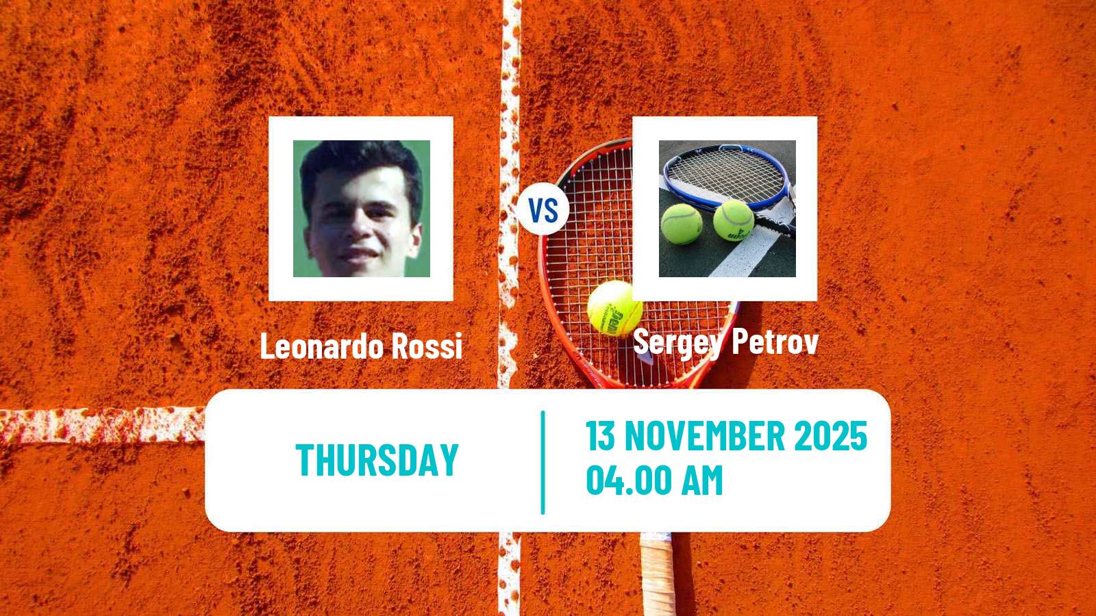 Tennis ITF M15 Sharm Elsheikh 17 Men Leonardo Rossi - Sergey Petrov