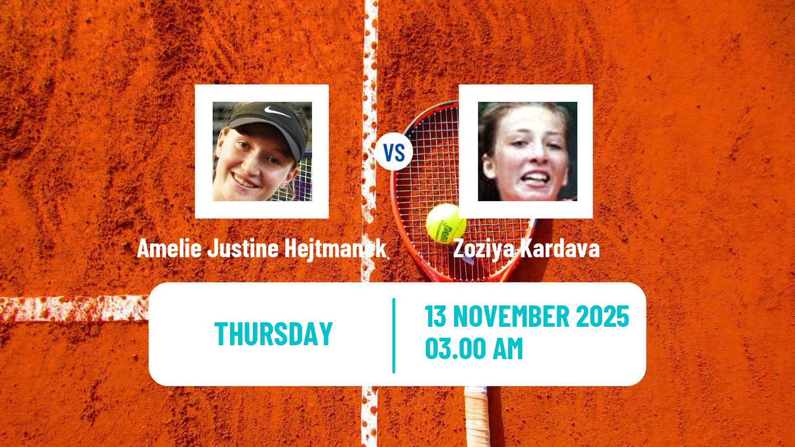 Tennis ITF W15 Sharm Elsheikh 19 Women Amelie Justine Hejtmanek - Zoziya Kardava