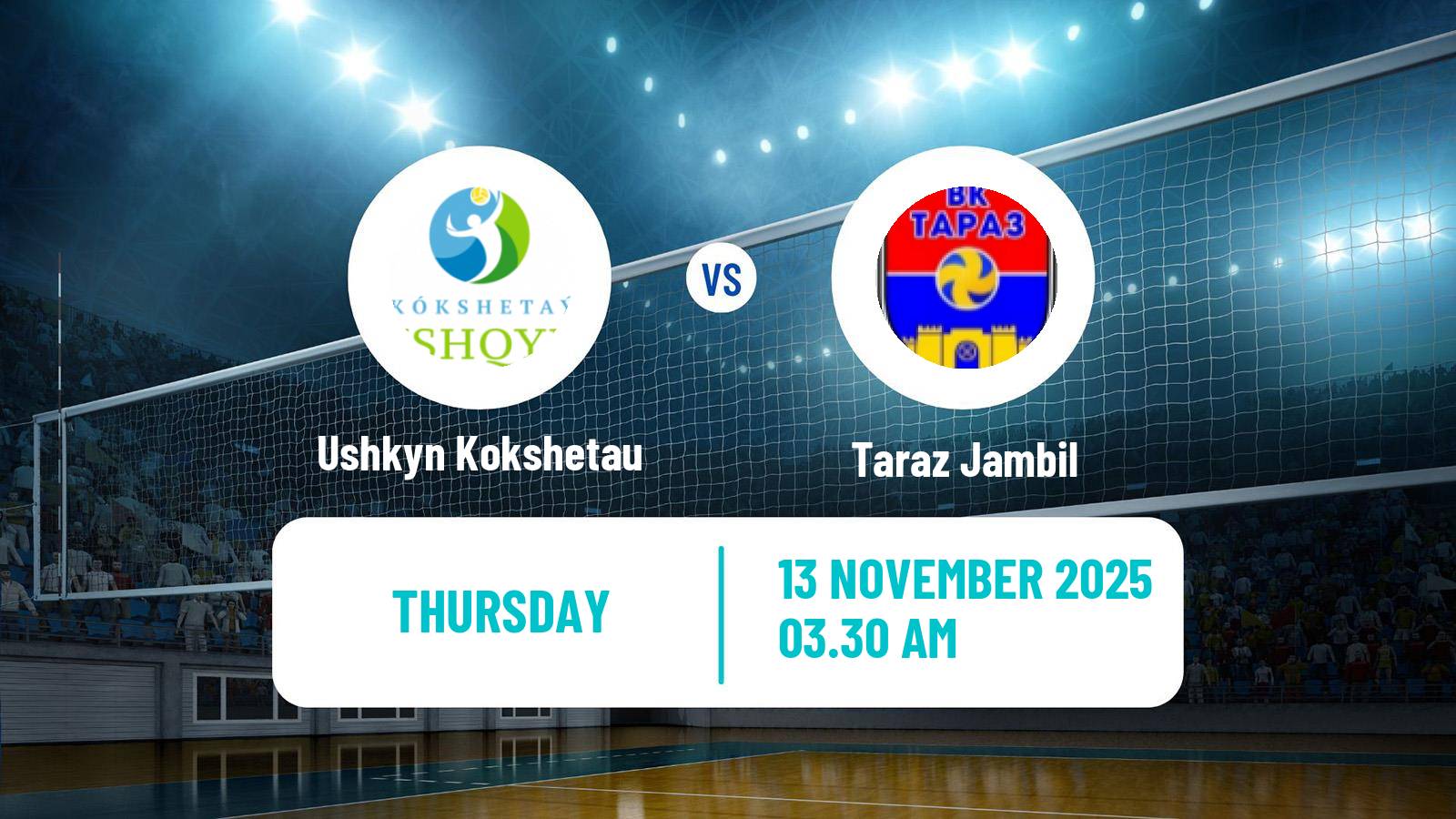 Volleyball Kazakh National League Volleyball Ushkyn Kokshetau - Taraz Jambil