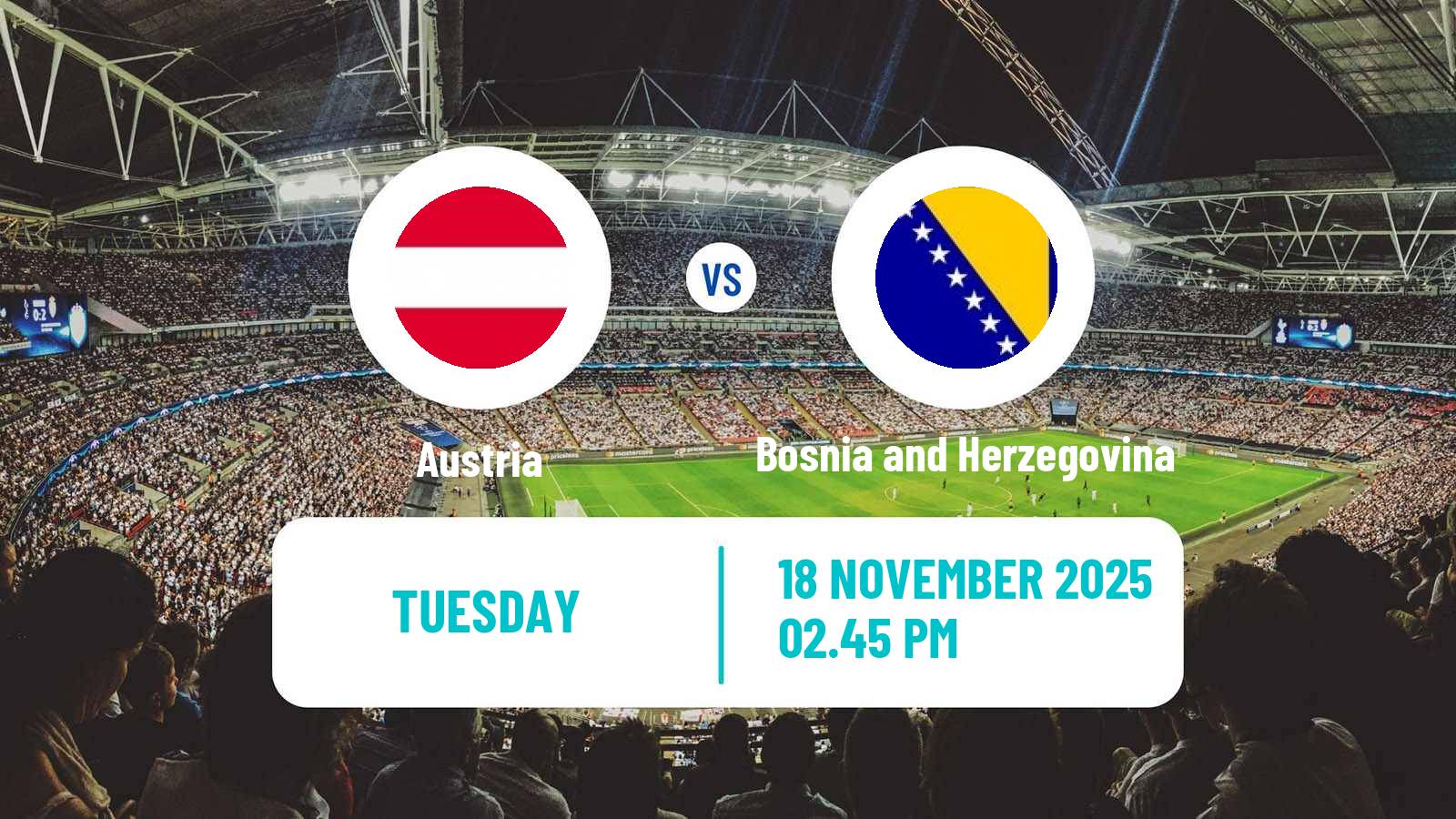 Football FIFA World Cup Austria - Bosnia and Herzegovina