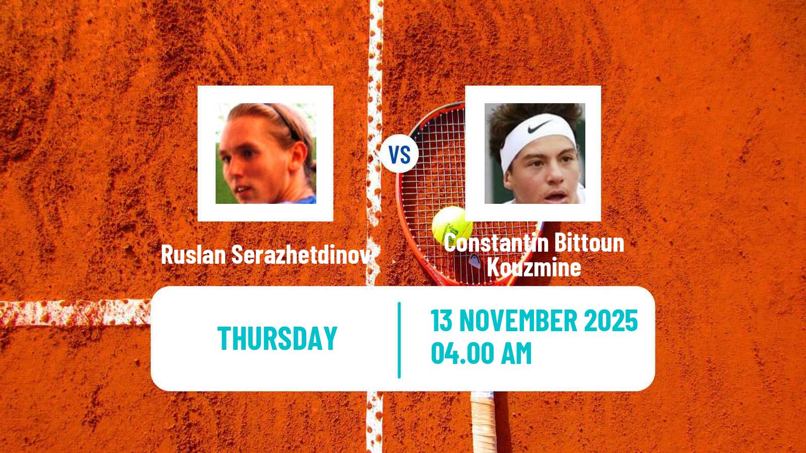 Tennis ITF M15 Luanda Men Ruslan Serazhetdinov - Constantin Bittoun Kouzmine