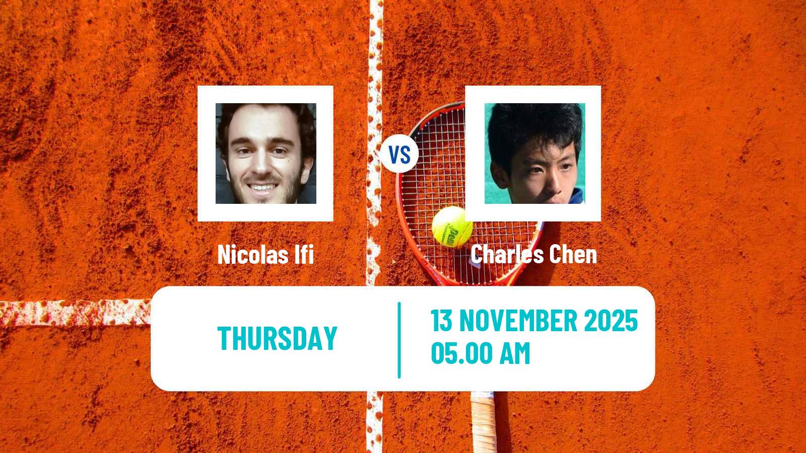 Tennis ITF M15 Luanda Men Nicolas Ifi - Charles Chen