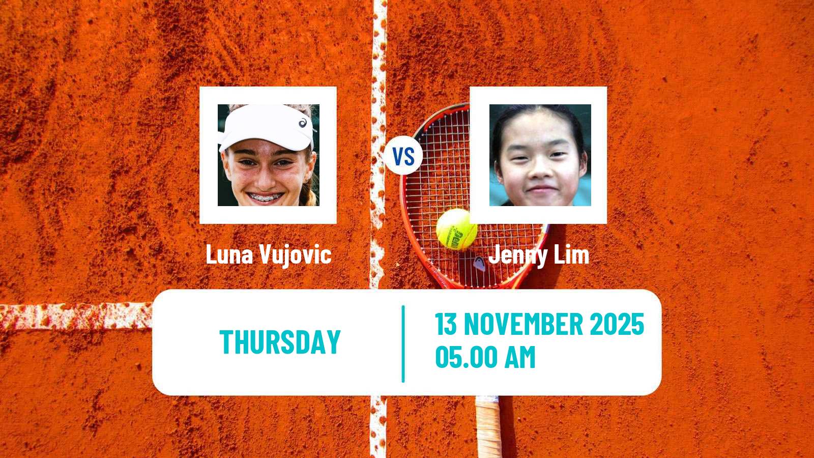 Tennis ITF W15 Monastir 39 Women Luna Vujovic - Jenny Lim
