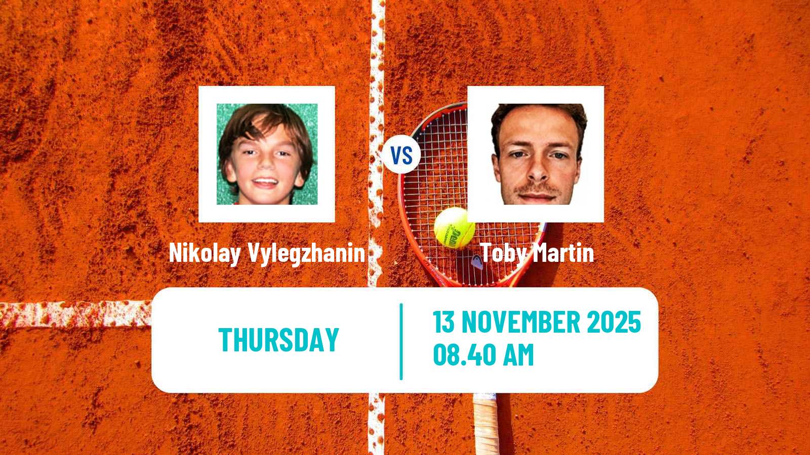 Tennis ITF M25 Monastir 10 Men Nikolay Vylegzhanin - Toby Martin