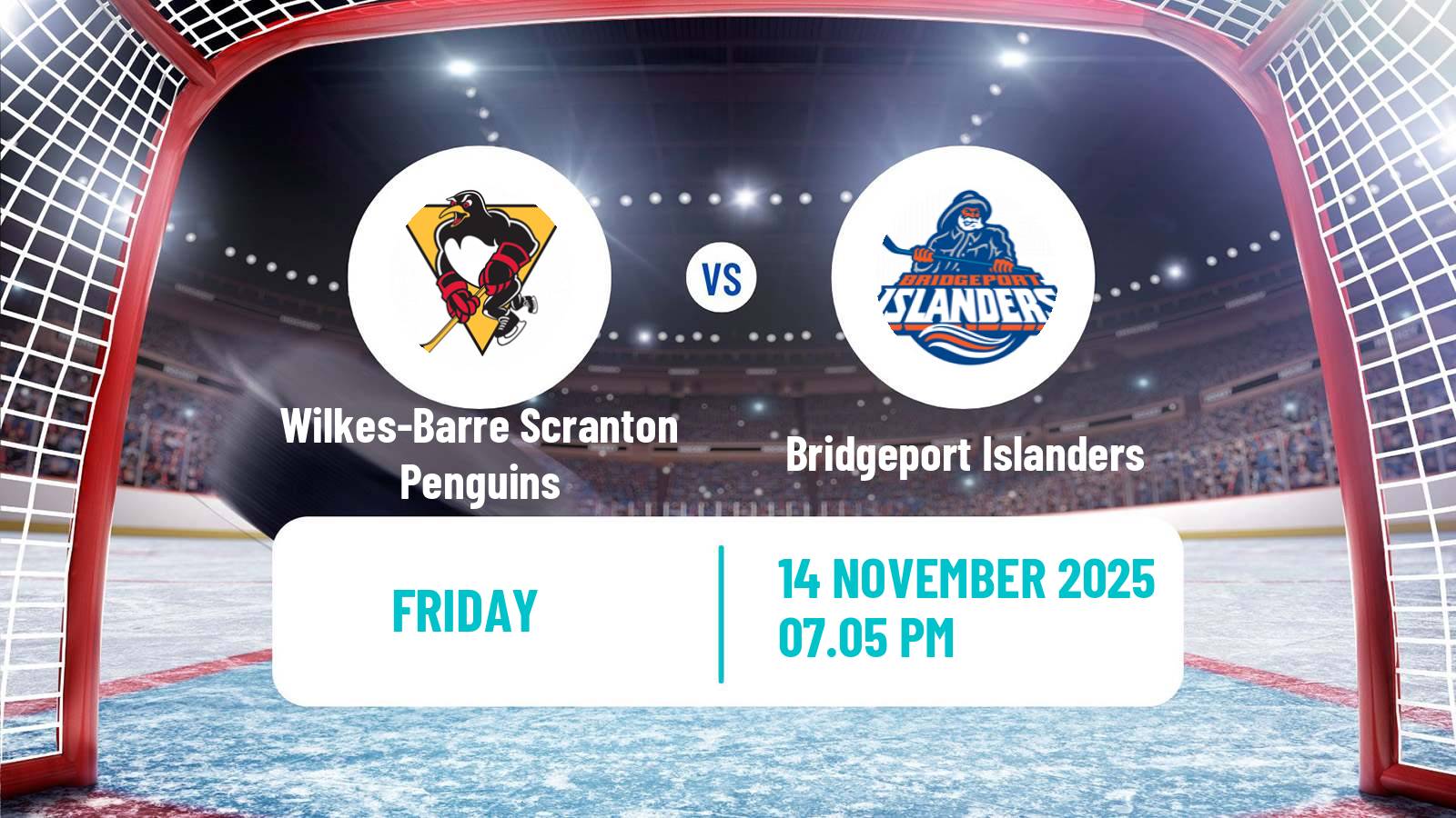 Hockey AHL Wilkes-Barre Scranton Penguins - Bridgeport Islanders