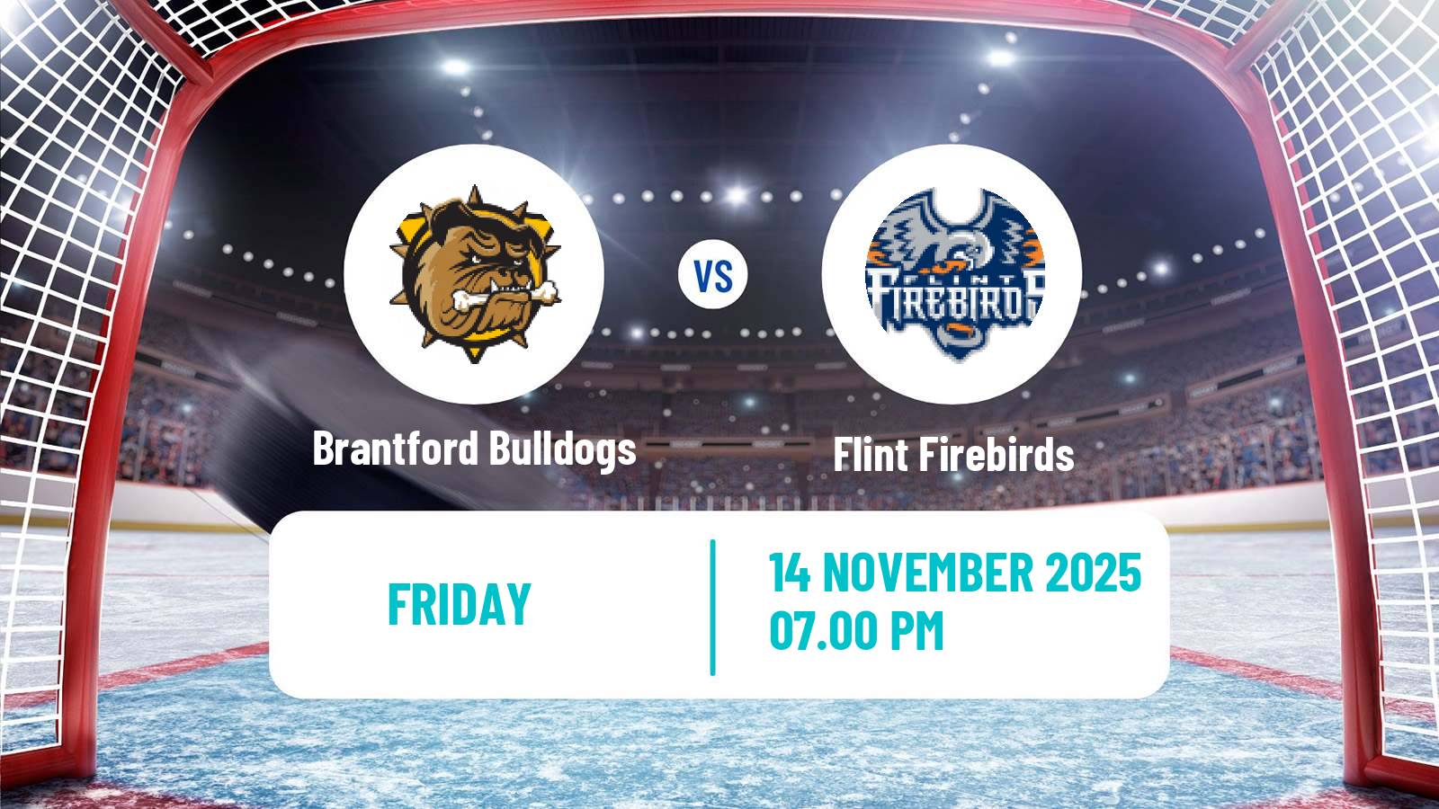 Hockey OHL Brantford Bulldogs - Flint Firebirds