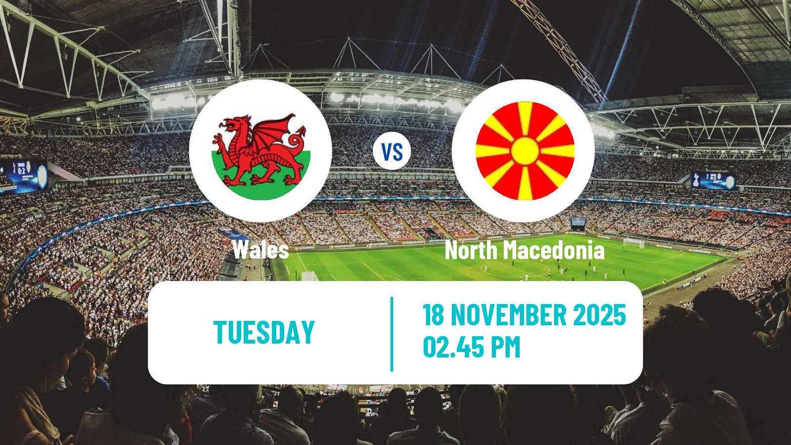 Football FIFA World Cup Wales - North Macedonia