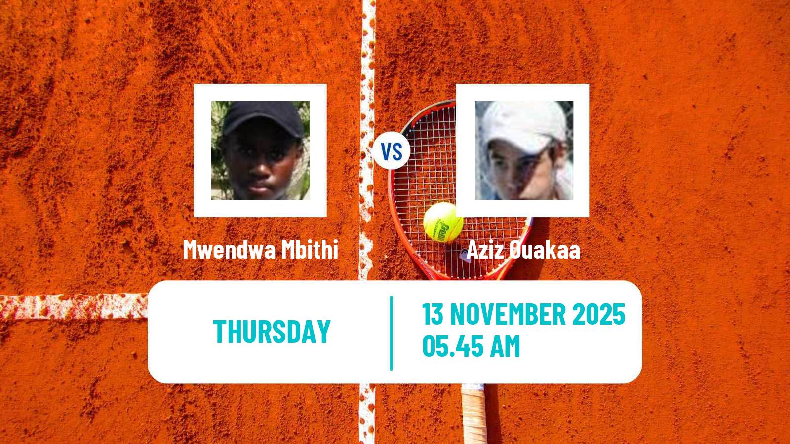 Tennis ITF M25 Monastir 10 Men Mwendwa Mbithi - Aziz Ouakaa