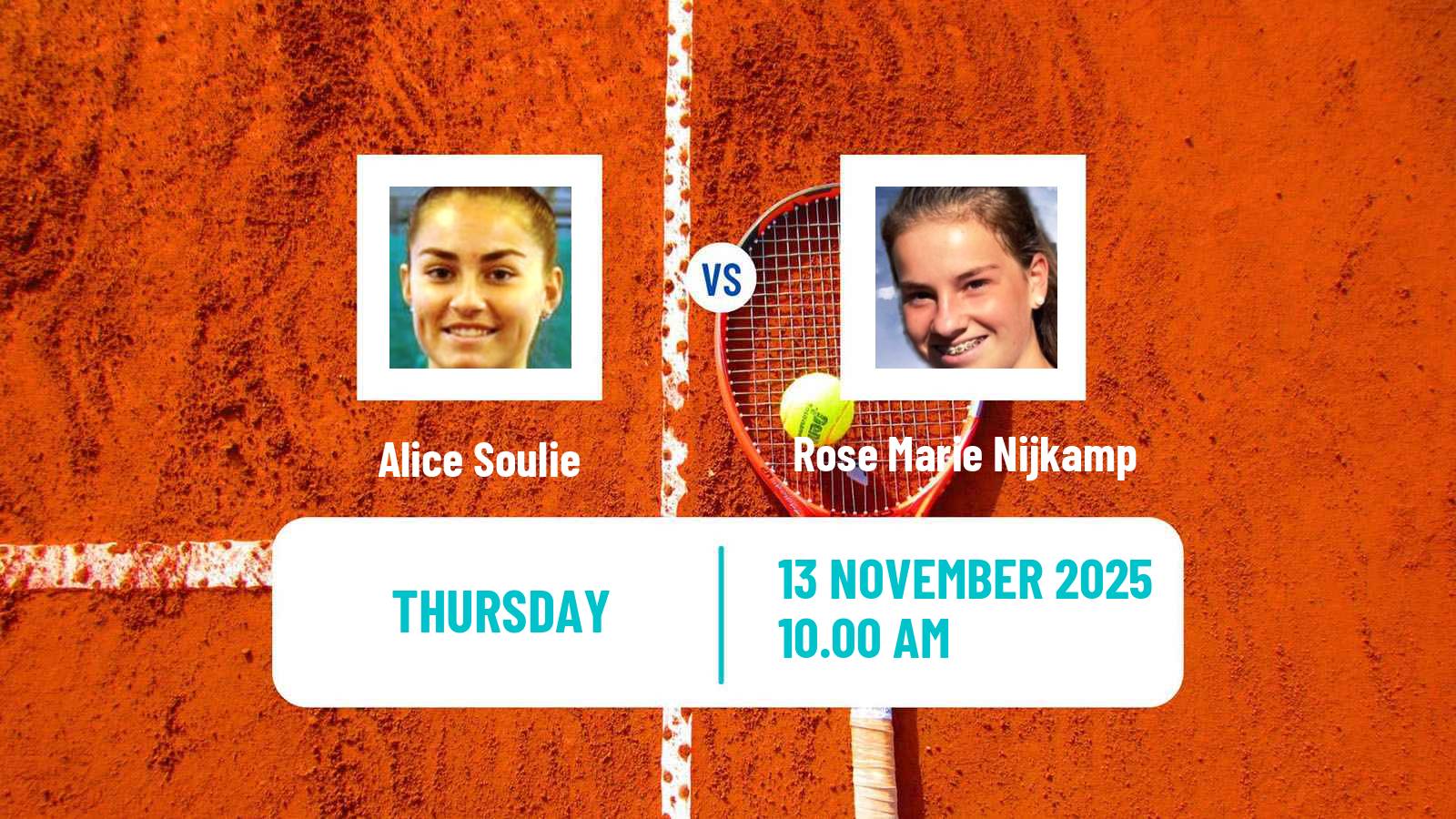 Tennis ITF W15 Clemson Sc Women Alice Soulie - Rose Marie Nijkamp