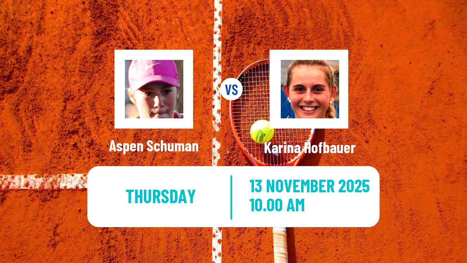 Tennis ITF W15 Clemson Sc Women Aspen Schuman - Karina Hofbauer