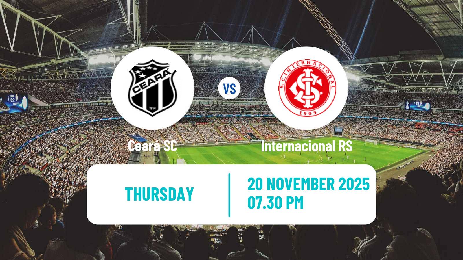 Football Brazilian Serie A Ceará - Internacional RS