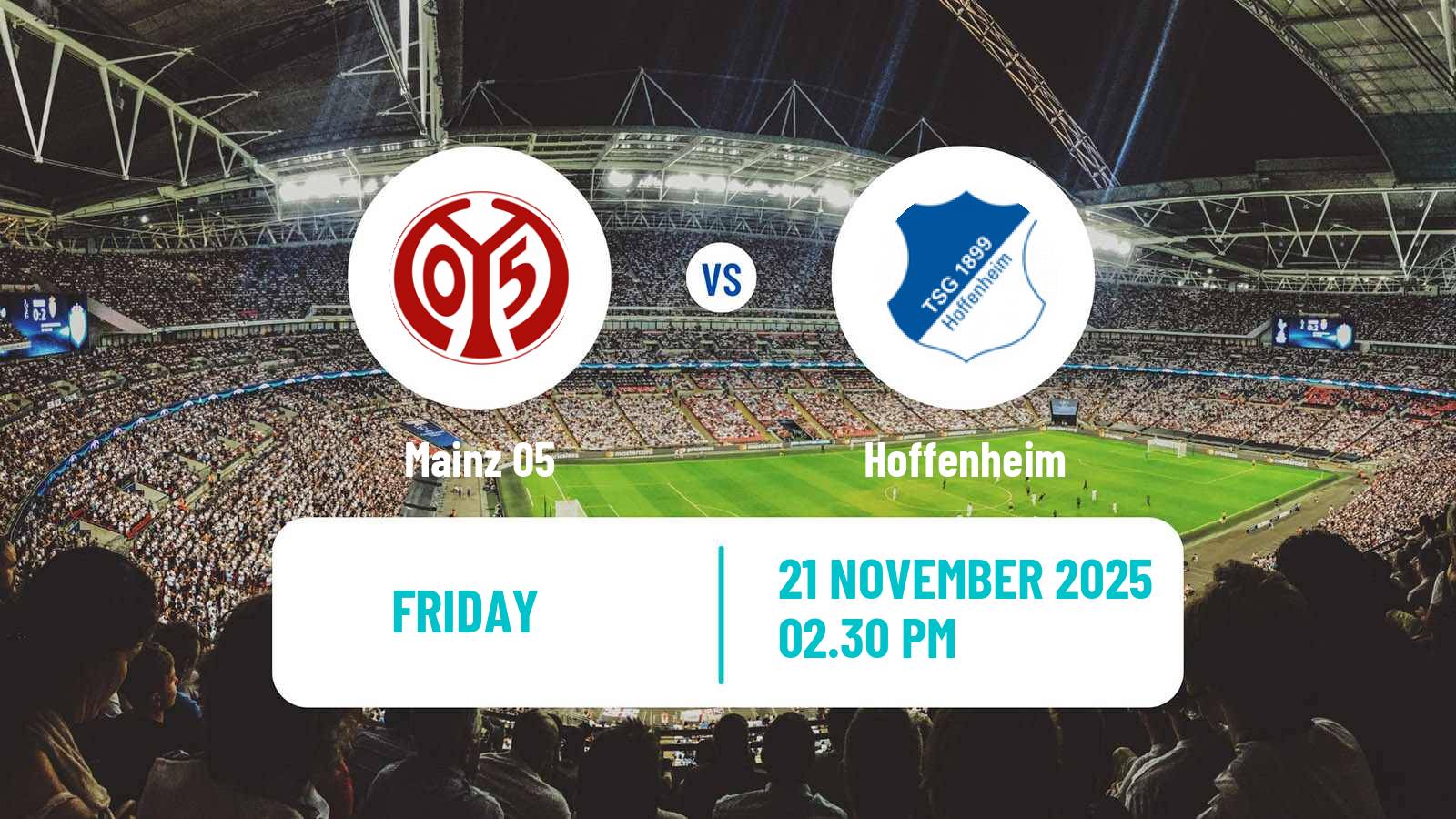 Football German Bundesliga Mainz - Hoffenheim