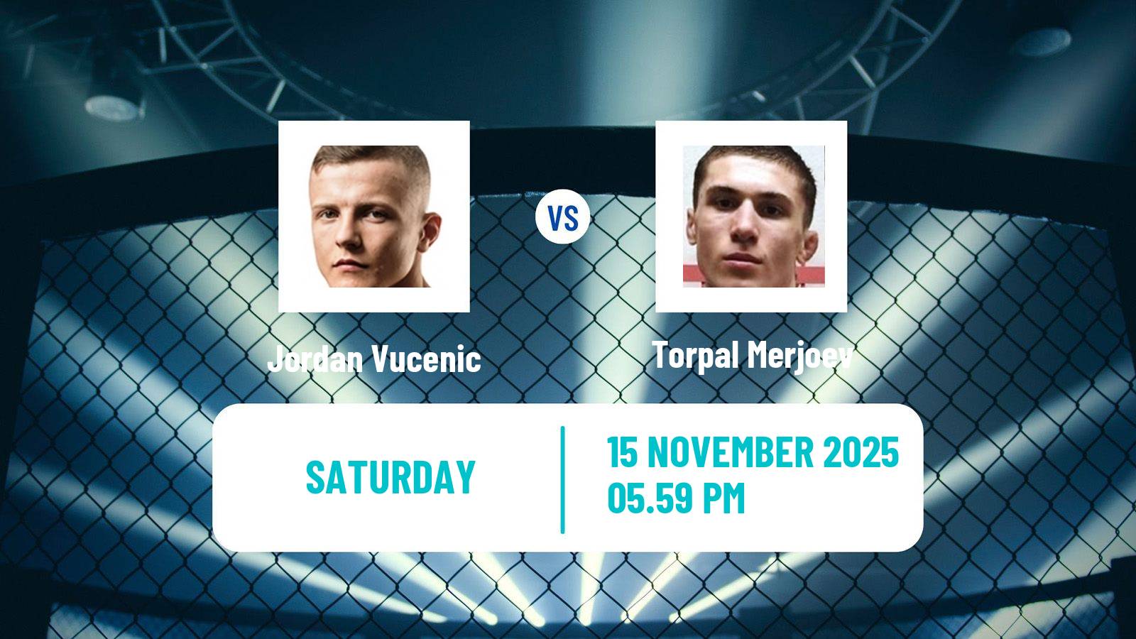 MMA Lightweight Cage Warriors Men Jordan Vucenic - Torpal Merjoev