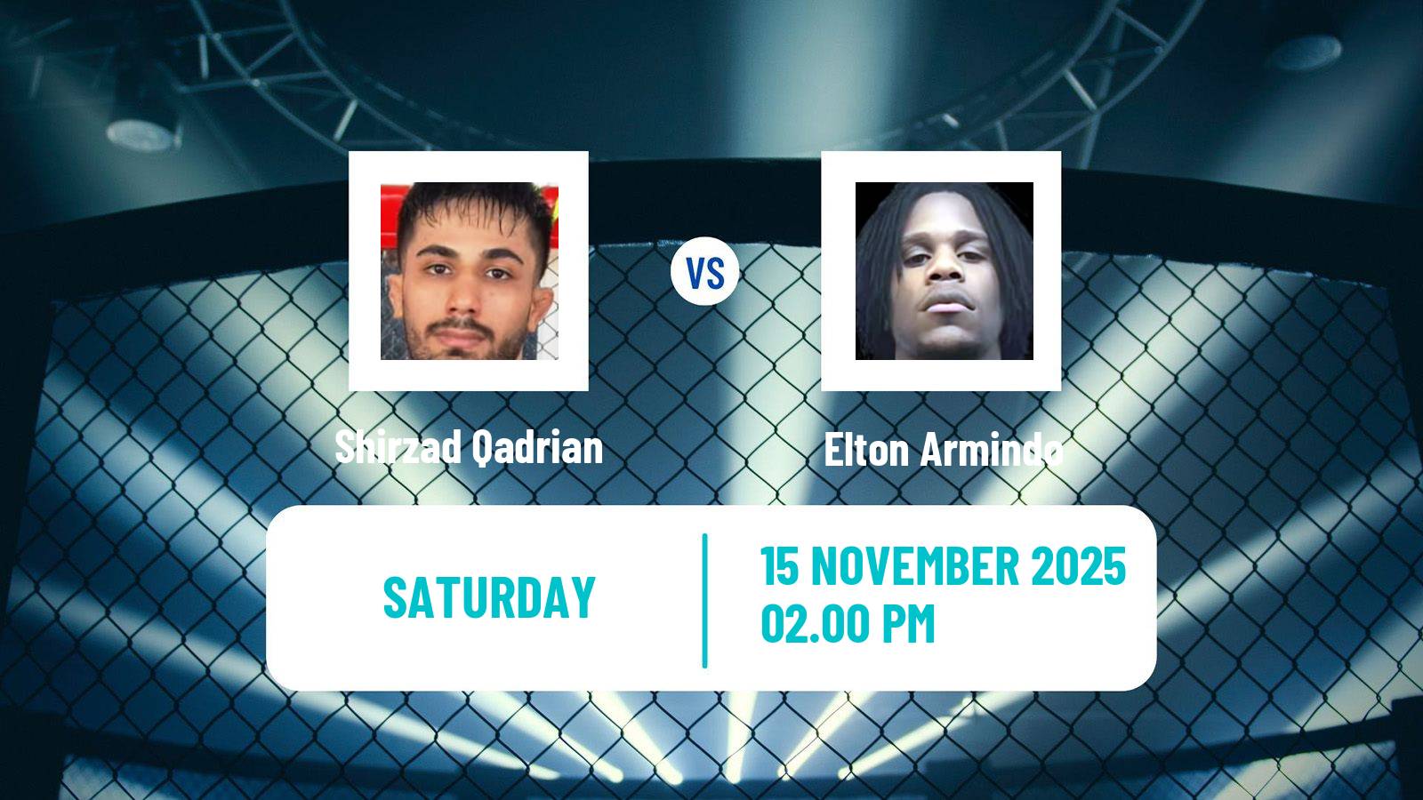 MMA Bantamweight Cage Warriors Men Shirzad Qadrian - Elton Armindo
