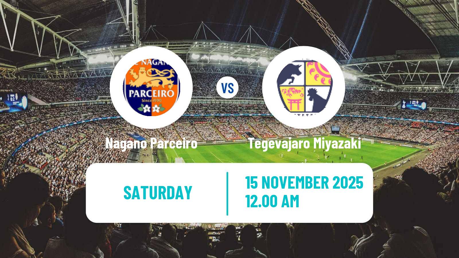 Football Japan J3 League Nagano Parceiro - Tegevajaro Miyazaki