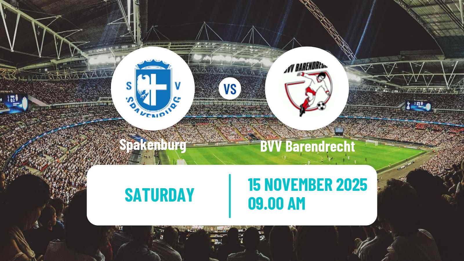 Football Dutch Tweede Divisie Spakenburg - BVV Barendrecht
