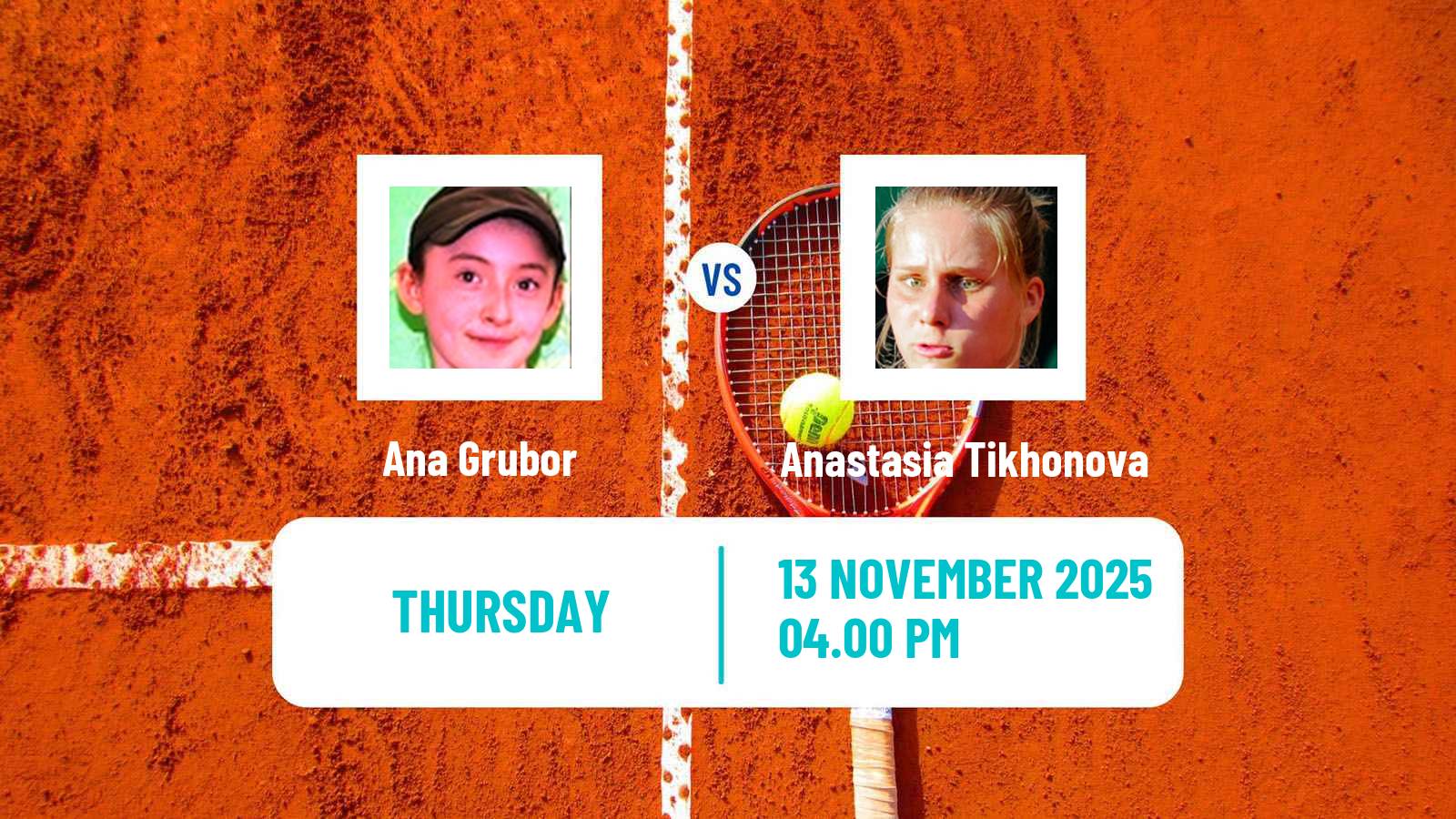 Tennis ITF W50 Chihuahua 2 Women Ana Grubor - Anastasia Tikhonova