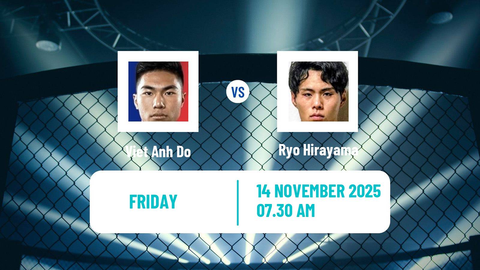 MMA Flyweight One Championship Men Viet Anh Do - Ryo Hirayama