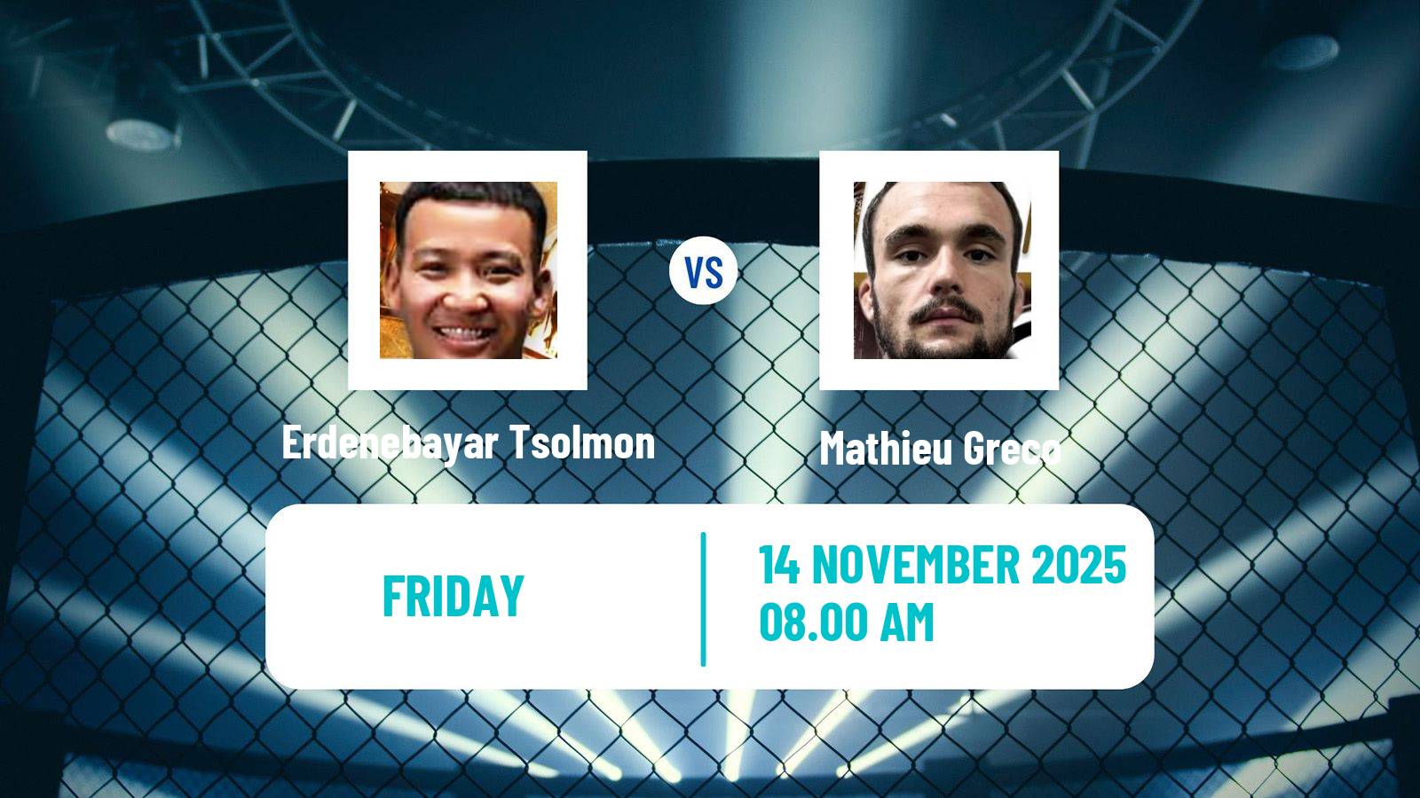 MMA Bantamweight One Championship Men Erdenebayar Tsolmon - Mathieu Greco