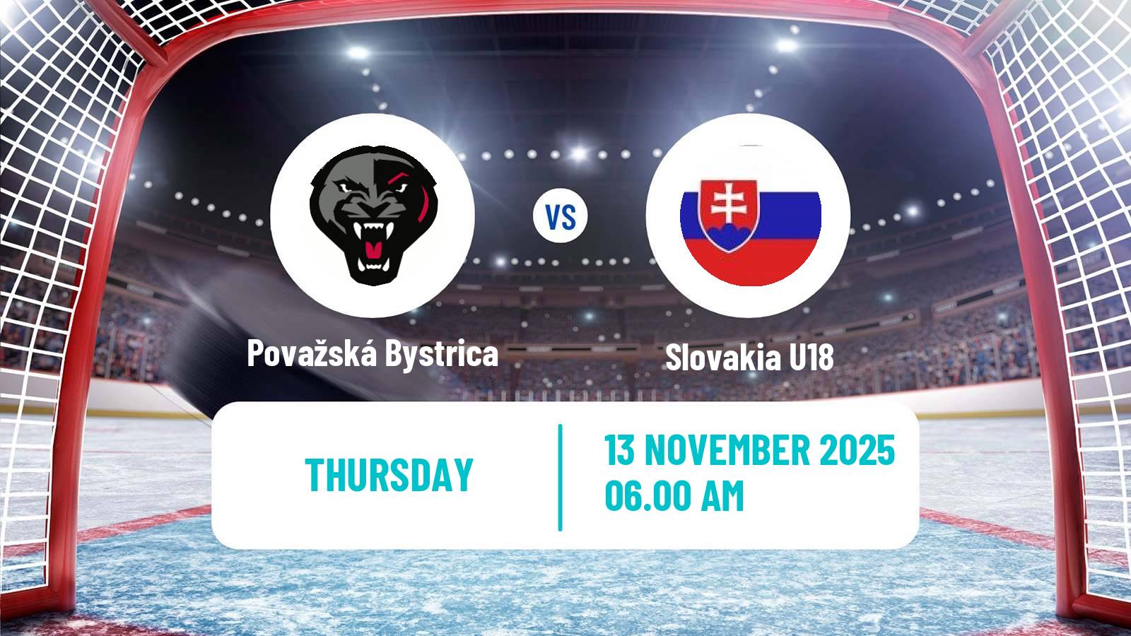 Hockey Slovak 1 Liga Hockey Považská Bystrica - Slovakia U18