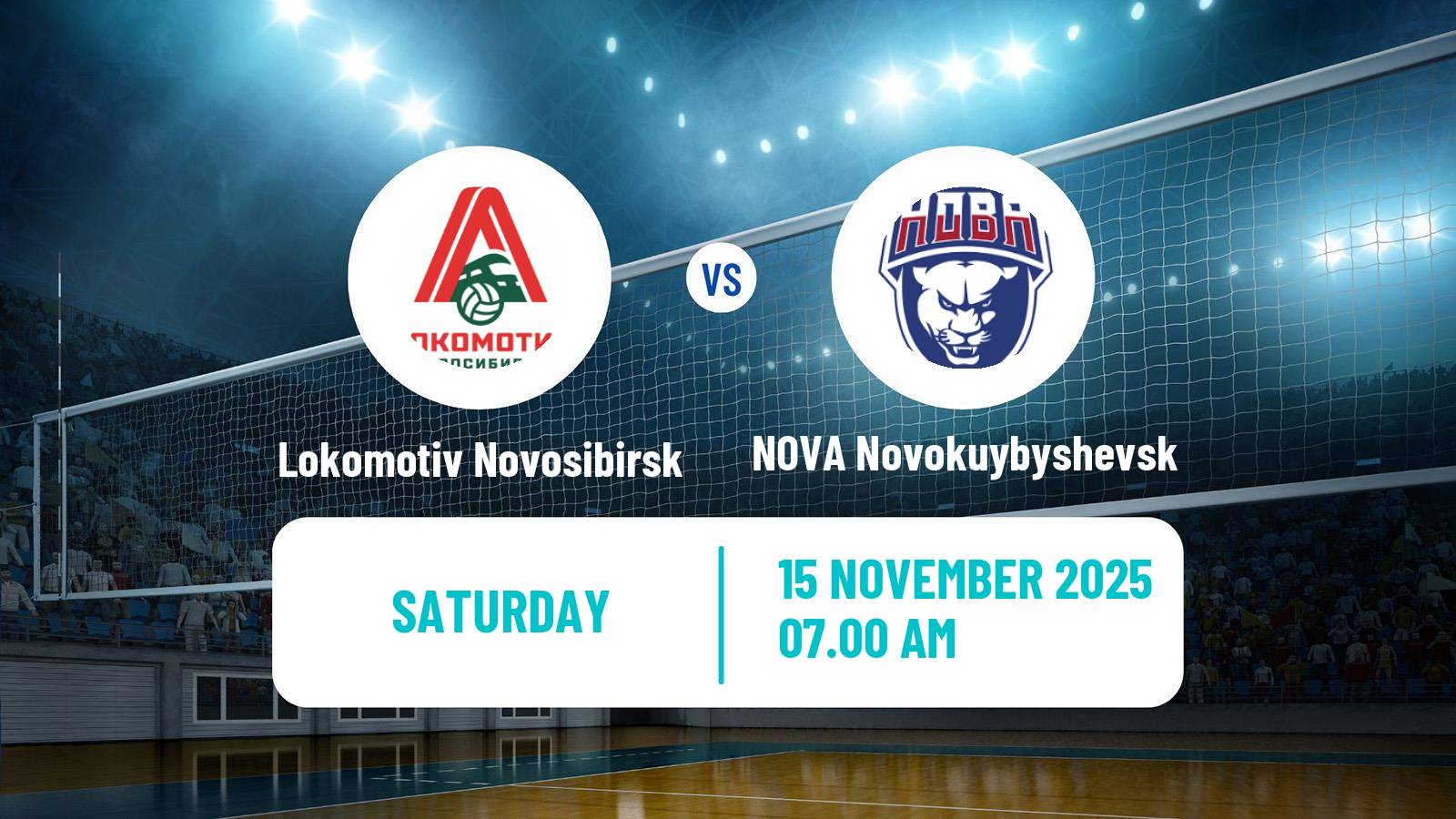 Volleyball Russian Super League Volleyball Lokomotiv Novosibirsk - NOVA Novokuybyshevsk