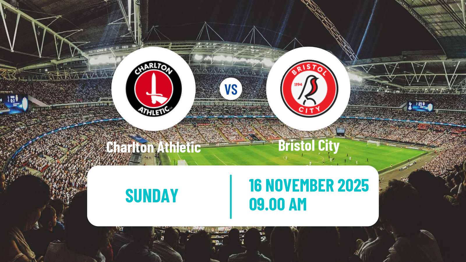 Football English Women Championship Charlton Athletic - Bristol City