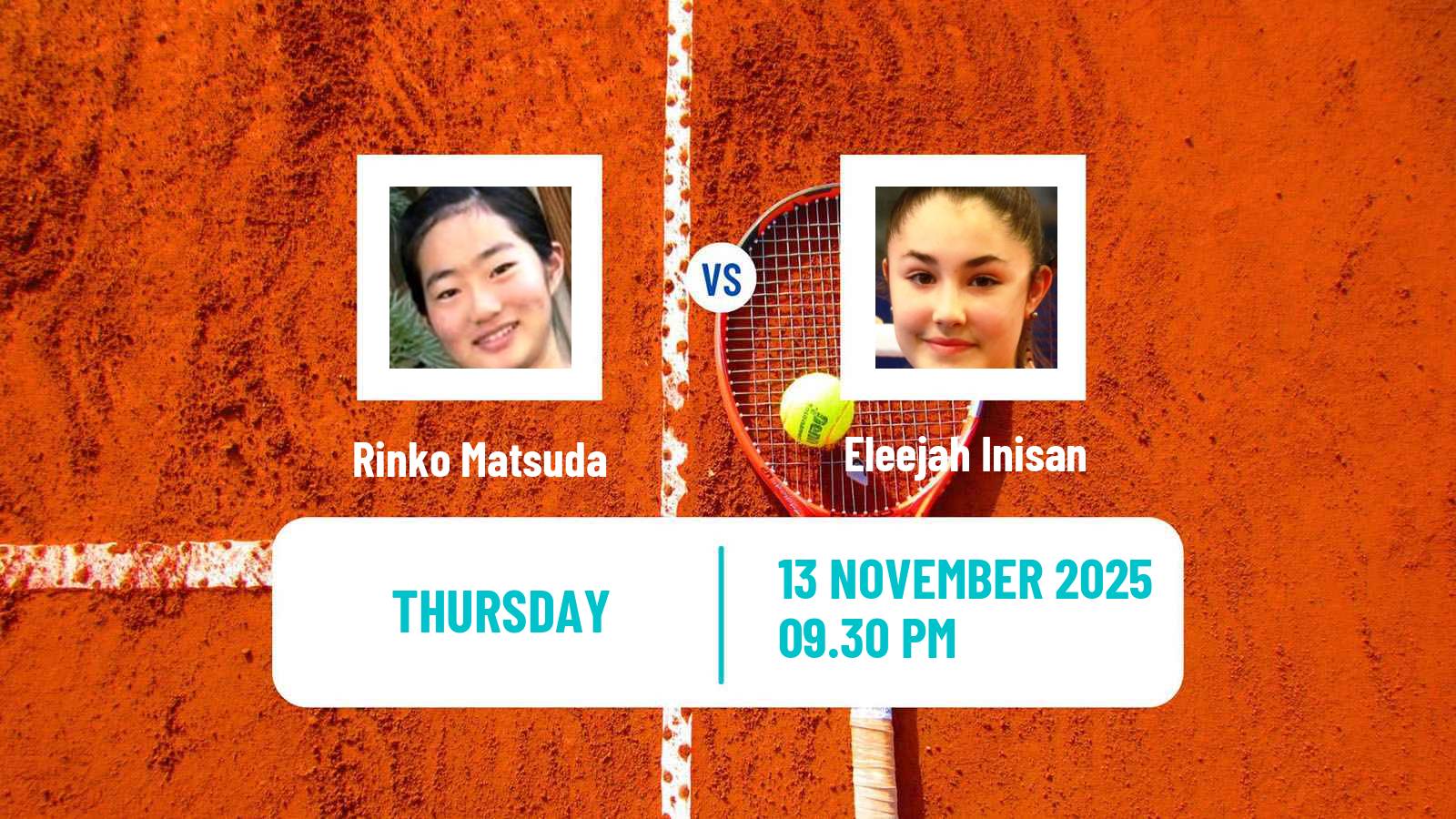 Tennis ITF W15 Phan Thiet Women Rinko Matsuda - Eleejah Inisan