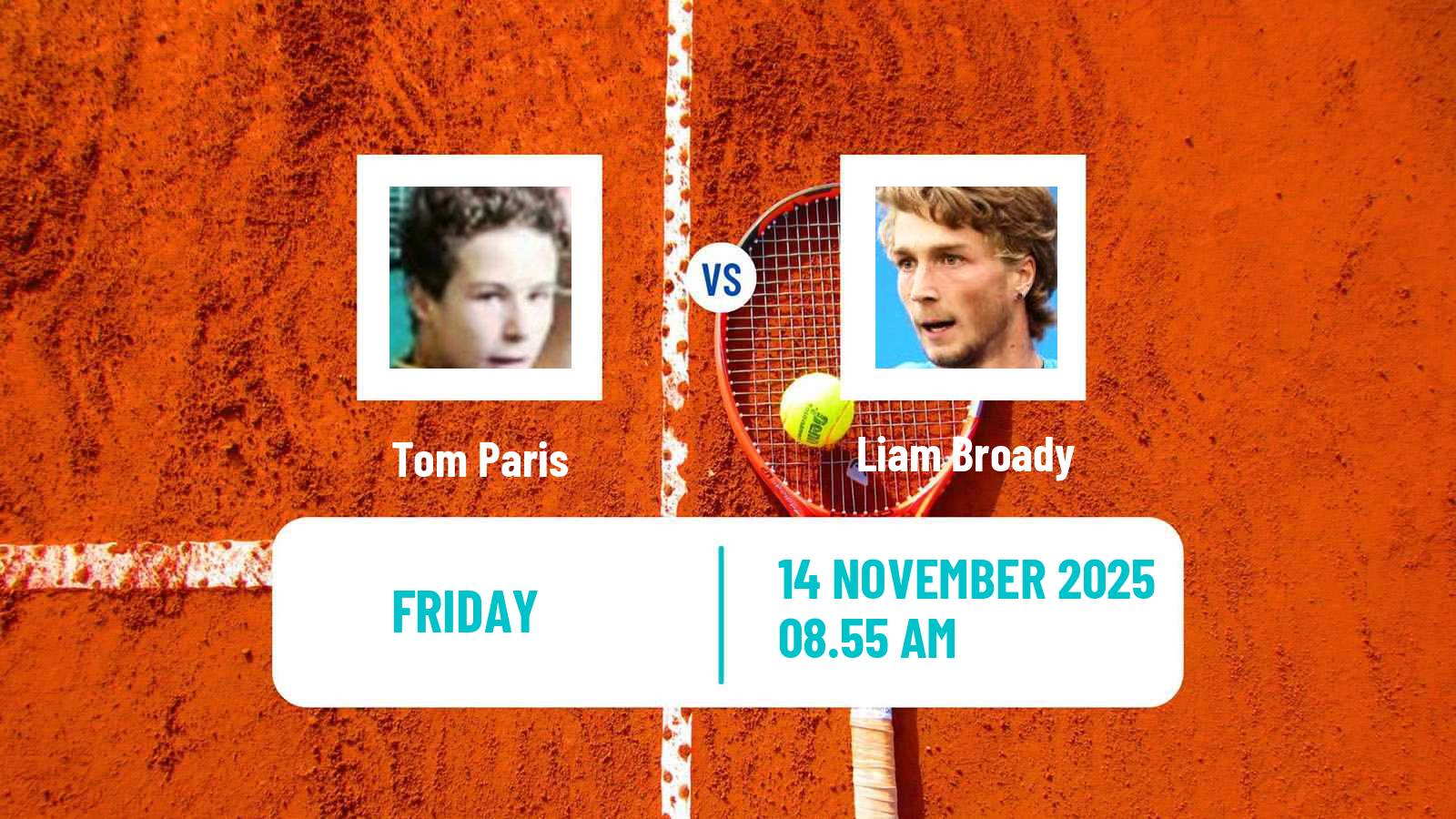 Tennis Lyon 2 Challenger Men Tom Paris - Liam Broady