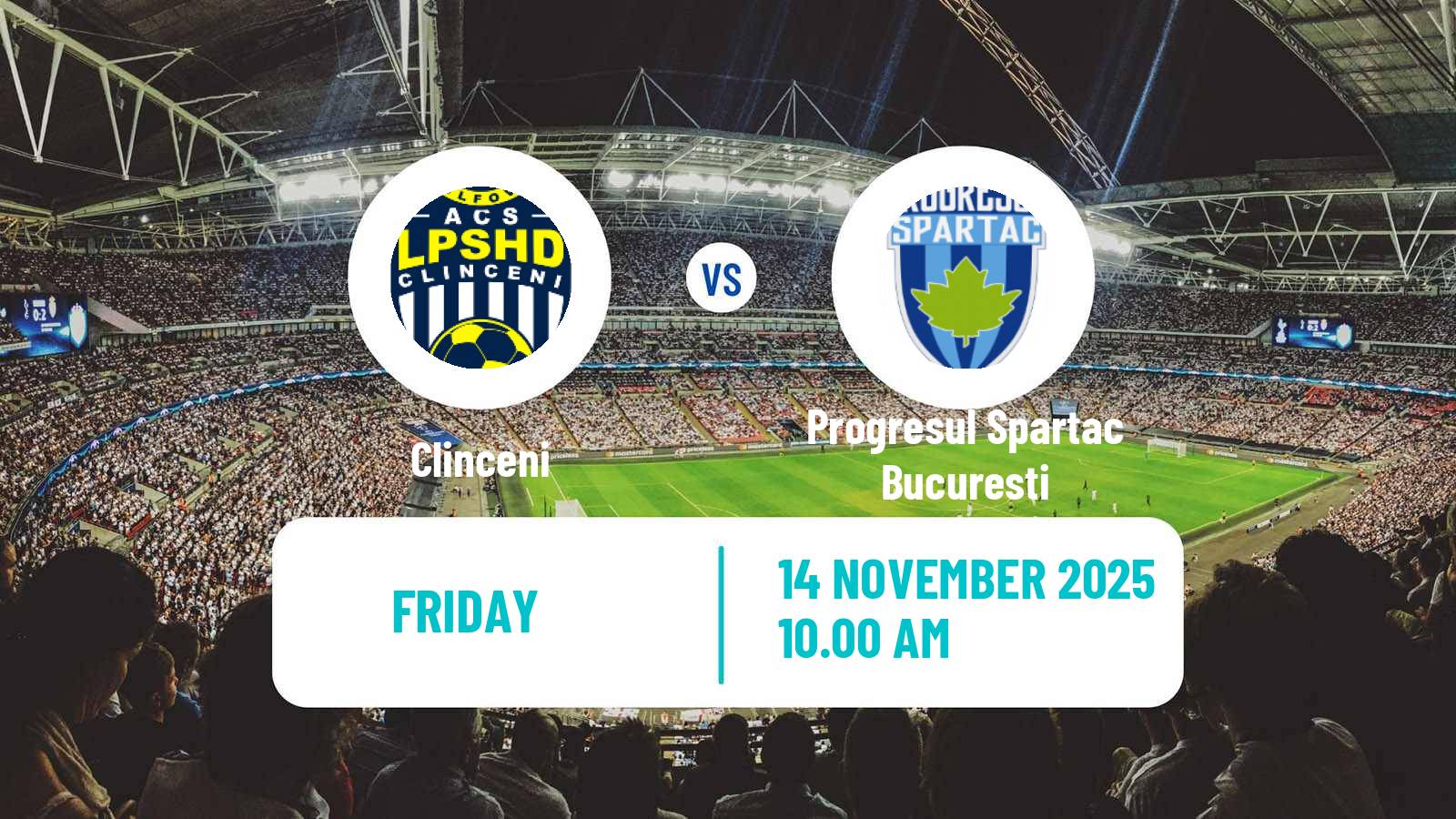 Football Romanian Liga 3 - Seria 5 Clinceni - Progresul Spartac Bucuresti