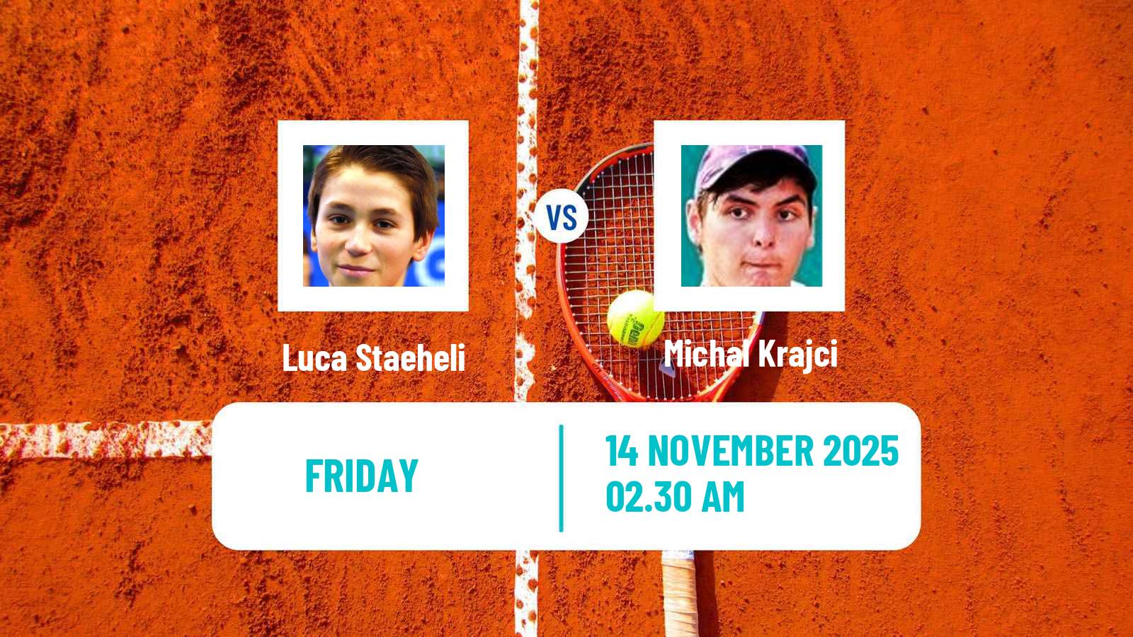 Tennis ITF M15 Sharm Elsheikh 17 Men Luca Staeheli - Michal Krajci