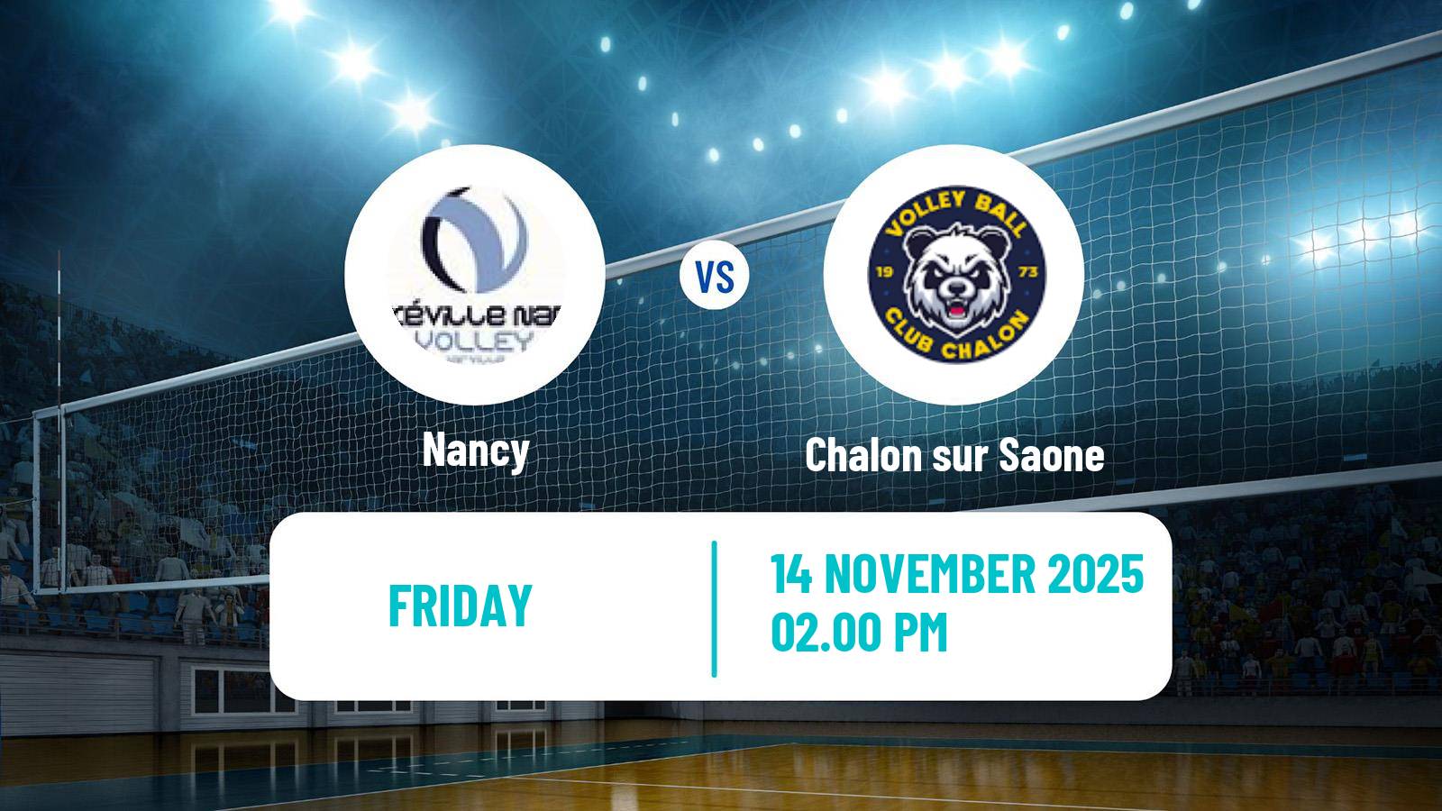 Volleyball French Ligue B Volleyball Nancy - Chalon sur Saone