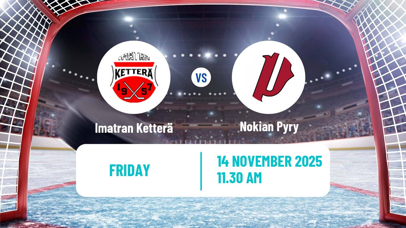 Hockey Finnish Mestis Imatran Ketterä - Nokian Pyry