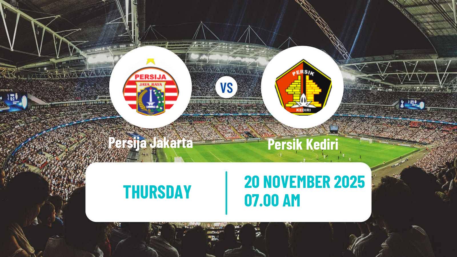 Football Indonesian Liga 1 Persija Jakarta - Persik Kediri