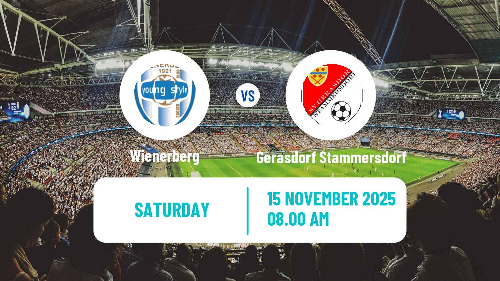 Football Austrian Landesliga Wien Wienerberg - Gerasdorf Stammersdorf